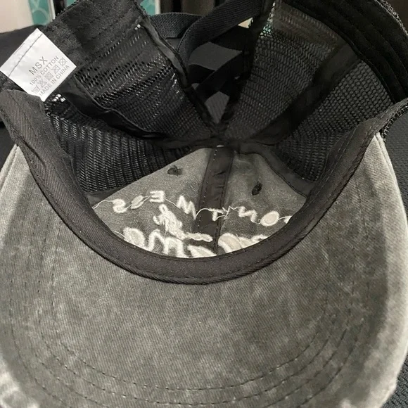 Black Letter Embroidered Baseball Cap - Picture 5 of 6